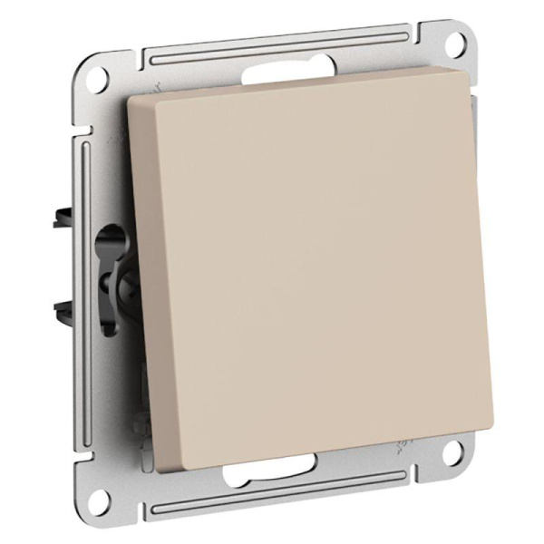 Выключатель 1-кл. СП AtlasDesign 10А IP20 (сх. 1) 10AX с самовозвратом механизм песочный SE ATN001215