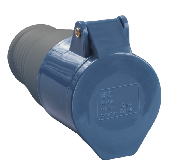 Розетка переносная 2P+PE 32А 220В ССИ-223 IP44 IEK PSR21-032-3