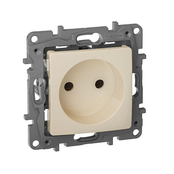 Механизм розетки 1-м Etika без заземл. винт.cл.кость Leg. 672320